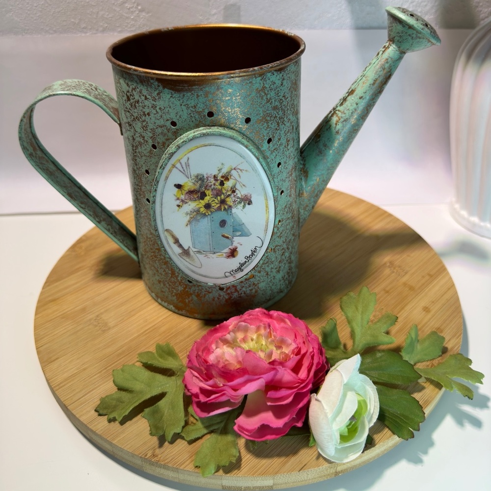 Vintage Metal Decorative Hallmark Marjolein Bastin Watering Can